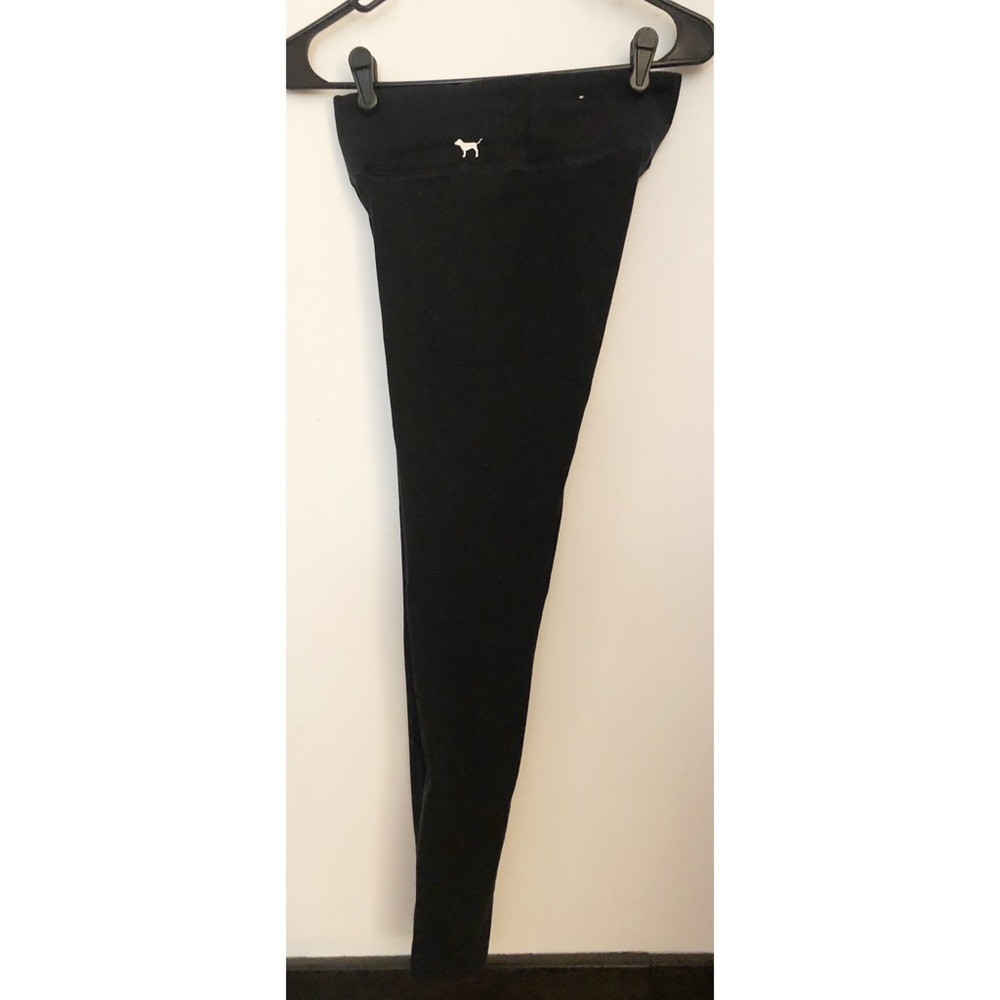 Vs pink cotton black leggings xs